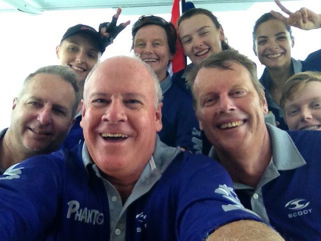 Crew of Phanton V, celebrating their win at the 30th Anniversary Kings Cup 2016
