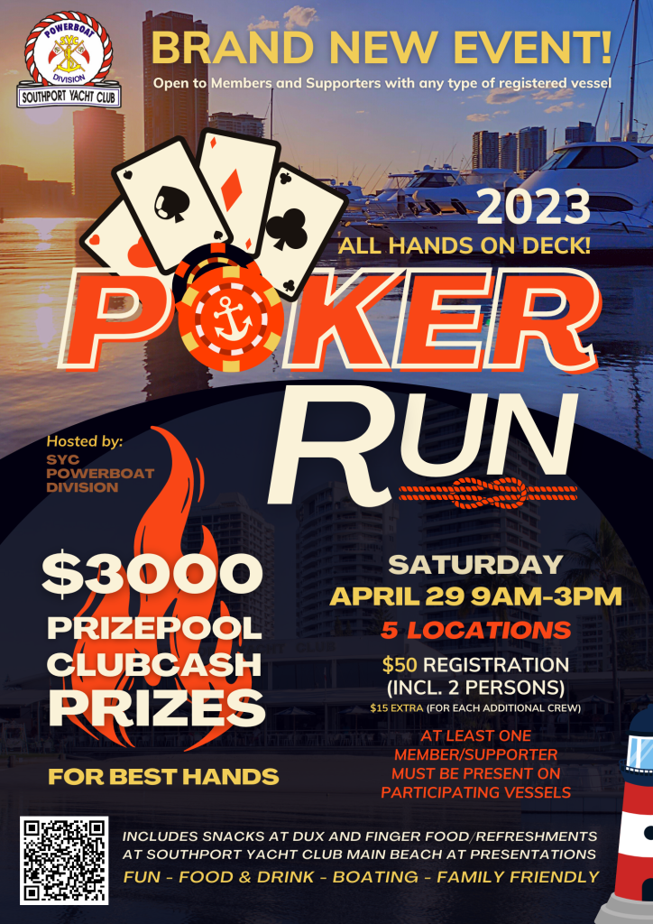Poker Run Flyer Southport Yacht Club